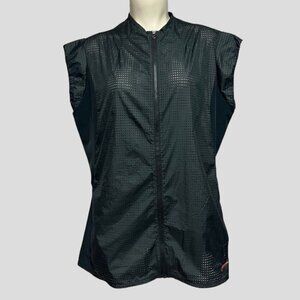 Nike Golf Tour Performance Black Perforated Lightweight Zip Up Vest